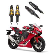 KIT 4 Seta Sequencial Pisca de Led Universal Modelo P09S Estrela Moto CBR 1000 FIREBLADE 2016 2017 2018 2019 2020 2021