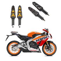 KIT 4 Seta Sequencial Pisca de Led Universal Modelo P09S Estrela Moto CBR 1000F 2010 2011 2010 2013 2014 2015
