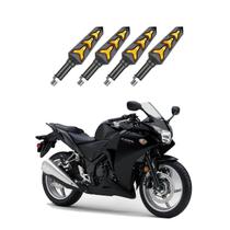 KIT 4 Seta Sequencial Pisca de Led Universal Modelo P09S Estrela Moto CBR 250R Ano 2016 2017 2018201920202021