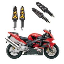 KIT 4 Seta Sequencial Pisca de Led Universal Modelo P09S Estrela Moto HONDA CBR 929RR 2016 2017 2018 2019 2020 2021