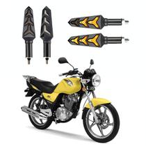 KIT 4 Seta Sequencial Pisca de Led Universal Modelo P09S Estrela Moto SUZUKI YES 125 Ano 2010 2011 2010 2013 2014 2015