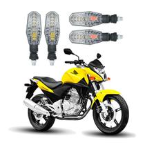 Kit 4 Setas Dianteiro e Traseiro Modelo PF-01 para Honda CB 300R 2016 2017 2018201920202021