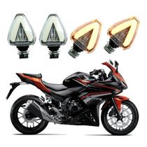 KIT 4 Setas Esportiva Pisca de Led Modelo P07 para Moto Honda CBR 500R 2016 2017 2018201920202021 KIT 4 Setas Esportiva Pisca de Led Modelo P07 para Moto Honda CBR 500R 2016 2017 2018201920202021