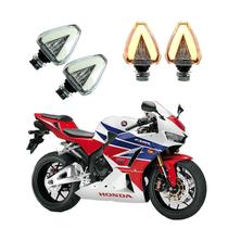 KIT 4 Setas Esportiva Pisca de Led Modelo P07 para Moto Honda CBR 600RR 2004 2005 2006 2007 2008 2009