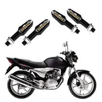 KIT 4 Setas Esportiva Pisca de Led Modelo P29 Para Moto Honda CG 150 SPORT 2004 2005 2006 2007 2008 2009