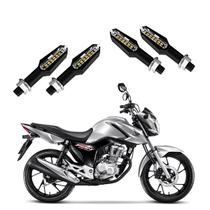 KIT 4 Setas Esportiva Pisca de Led Modelo P29 Para Moto Honda CG 160 FAN 2016 2017 2018 2019 2020 2021