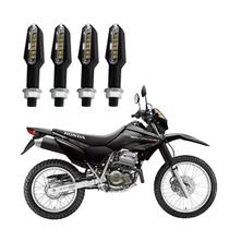 KIT 4 Setas Esportiva Pisca de Led Modelo P29 Para Moto Honda XR 250 TORNADO 2004 2005 2006 2007 2008 2009