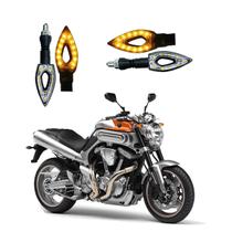 Kit 4 Setas Esportivas de Led P01 Modelo Flecha vazado para Moto MT 01 1670 CC 2010 2011 2012 2013 2014 2015 Kit 4 Setas Esportivas de Led P01 Modelo Flecha vazado para Moto MT 01 1670 CC 2010 2011 2012 2013 2014 2015