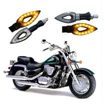 Kit 4 Setas Esportivas Led P01C Carbono Modelo Flecha vazado INTRUDER LC 1500 Ano 2010 2011 2012 2013 2014 2015 Kit 4 Setas Esportivas Led P01C Carbono Modelo Flecha vazado INTRUDER LC 1500 Ano 2010 2011 2012 2013 2014 2015