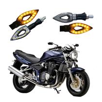 Kit 4 Setas Esportivas Led P01C Carbono Modelo Flecha vazado Moto Bandit 1200 Ano 2010 2011 2012 2013 2014 2015 Kit 4 Setas Esportivas Led P01C Carbono Modelo Flecha vazado Moto Bandit 1200 Ano 2010 2011 2012 2013 2014 2015