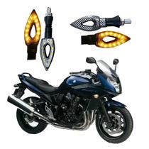 Kit 4 Setas Esportivas Led P01C Carbono Modelo Flecha vazado Moto Bandit 650 Ano 2016 2017 2018 2019 2020 2021 Kit 4 Setas Esportivas Led P01C Carbono Modelo Flecha vazado Moto Bandit 650 Ano 2016 2017 2018 2019 2020 2021