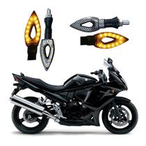 Kit 4 Setas Esportivas Led P01C Carbono Modelo Flecha vazado Moto Suzuki 650F Ano 2016 2017 2018 2019 2020 2021 Kit 4 Setas Esportivas Led P01C Carbono Modelo Flecha vazado Moto Suzuki 650F Ano 2016 2017 2018 2019 2020 2021