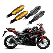 Kit 4 Setas Esportivas P26 para Moto Honda CBR 500R 2004 2005 2006 2007 2008 2009 2010 2011 2012 2013 2014 - 2021