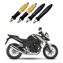 KIT 4 Setas Esportivas Pisca de Led Modelo P11 Para Moto Honda CB 500F 2014 2015 2016 2017 201820192020