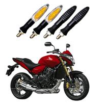 KIT 4 Setas Esportivas Pisca de Led Modelo P11 Para Moto Honda CB 650F 2000 2001 2002 2003 2004 2005 2006