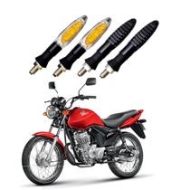 KIT 4 Setas Esportivas Pisca de Led Modelo P11 Para Moto Honda CG 125 FAN 2017 2018201920202021 2022 2023