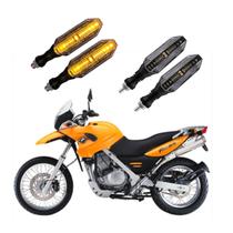 KIT 4 Setas Esportivas Pisca de Led Modelo P26 Para Moto BMW 650 GS Ano 2016 2017 2018201920202021