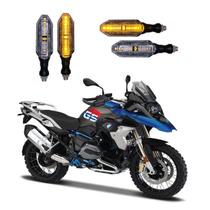 KIT 4 Setas Esportivas Pisca de Led Modelo P26 Para Moto BMW R 1200 GS RALLYE Ano 2016 2017 2018201920202021