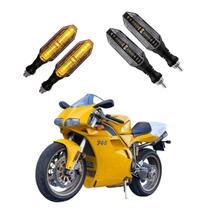 KIT 4 Setas Esportivas Pisca de Led Modelo P26 Para Moto DUCATI 748 Ano 2004 2005 2006 2007 2008 2009 KIT 4 Setas Esportivas Pisca de Led Modelo P26 Para Moto DUCATI 748 Ano 2004 2005 2006 2007 2008 2009