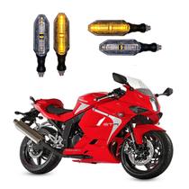 KIT 4 Setas Esportivas Pisca de Led Modelo P26 Para Moto KASINSKI COMET GTR 250 Ano 2010 2011 2012 2013 2014 2015