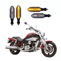 KIT 4 Setas Esportivas Pisca de Led Modelo P26 Para Moto KASINSKI MIRAGE 650 V2 Ano 2004 2005 2006 2007 2008 2009 KIT 4 Setas Esportivas Pisca de Led Modelo P26 Para Moto KASINSKI MIRAGE 650 V2 Ano 2004 2005 2006 2007 2008 2009