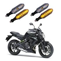 KIT 4 Setas Esportivas Pisca de Led Modelo P26 Para Moto KAWASAKI ER 6N 650CC Ano 2016 2017 2018201920202021