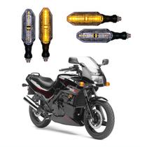 KIT 4 Setas Esportivas Pisca de Led Modelo P26 Para Moto KAWASAKI NINJA 500R Ano 2016 2017 2018201920202021