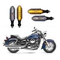 KIT 4 Setas Esportivas Pisca de Led Modelo P26 Para Moto KAWASAKI Vulcan 1600 Ano 2010 2011 2012 2013 2014 2015 KIT 4 Setas Esportivas Pisca de Led Modelo P26 Para Moto KAWASAKI Vulcan 1600 Ano 2010 2011 2012 2013 2014 2015