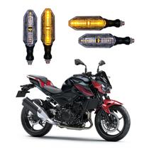 KIT 4 Setas Esportivas Pisca de Led Modelo P26 Para Moto KAWASAKI Z 400 Ano 2010 2011 2012 2013 2014 2015 KIT 4 Setas Esportivas Pisca de Led Modelo P26 Para Moto KAWASAKI Z 400 Ano 2010 2011 2012 2013 2014 2015