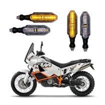 KIT 4 Setas Esportivas Pisca de Led Modelo P26 Para Moto KTM ADVENTURE 990cc Ano 2010 2011 2012 2013 2014 2015