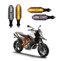 KIT 4 Setas Esportivas Pisca de Led Modelo P26 Para Moto KTM SUPERMOTO 990R Ano 2016 2017 2018201920202021