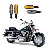 KIT 4 Setas Esportivas Pisca de Led Modelo P26 Para Moto SUZUKI Intruder LC 1500 Ano 2010 2011 2012 2013 2014 2015 KIT 4 Setas Esportivas Pisca de Led Modelo P26 Para Moto SUZUKI Intruder LC 1500 Ano 2010 2011 2012 2013 2014 2015
