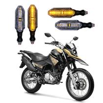 KIT 4 Setas Esportivas Pisca de Led Modelo P26 Para Moto XTZ 150 CROSSER Ano 2010 2011 2012 2013 2014 2015