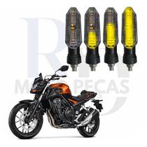 Kit 4 Setas Led Universal 12V P53S Sequencial Pisca para Moto Honda CB 500F 2004 2005 2006 2007 2008 2009 2010 2011 2012 Kit 4 Setas Led Universal 12V P53S Sequencial Pisca para Moto Honda CB 500F 2004 2005 2006 2007 2008 2009 2010 2011 2012