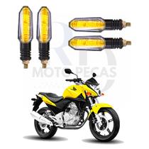 Kit 4 Setas Led Universal P50 12V Pisca para Moto CB 300R Esportiva 2004 2005 2006 2007 2008 2009 2010 2011 2012