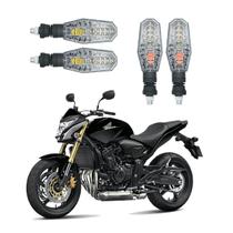 Kit 4 Setas Pisca de Led Dianteiro E Traseiro Modelo PF01 Honda CB 600F HORNET 2011 2012 2013 2014 2015