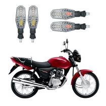 Kit 4 Setas Pisca de Led Dianteiro E Traseiro Modelo PF01 Honda CG 150 TITAN KS 2010 2011 2012 2013 2014 2015 Kit 4 Setas Pisca de Led Dianteiro E Traseiro Modelo PF01 Honda CG 150 TITAN KS 2010 2011 2012 2013 2014 2015