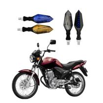 KIT 4 Setas Sequenciais de Led Pisca Azul e Amarelo P43S Para Modo Honda CG 150 FAN 2010 2011 2012 2013 2014 2015 KIT 4 Setas Sequenciais de Led Pisca Azul e Amarelo P43S Para Modo Honda CG 150 FAN 2010 2011 2012 2013 2014 2015