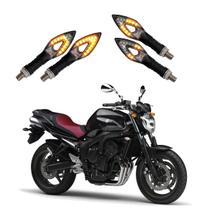 Kit 4 Setas Sequenciais Led P01S Flecha Vazado Para Moto FAZER 600 ANO 2004 2005 2006 2007 2008 2009
