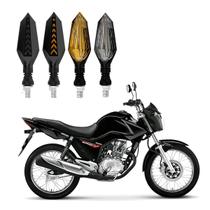 KIT 4 Setas Sequenciais Led Universal Pisca Amarelo P43S Moto CG 150 START 2013 2014 2015 2016 2017 2018201920202021