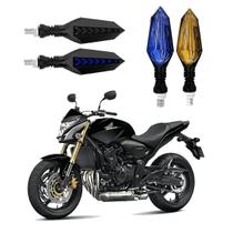 KIT 4 Setas Sequenciais Led Universal Pisca Azul P43S Honda CB 600F Hornet 2013 2014 2015 2016 2017 2018201920202021