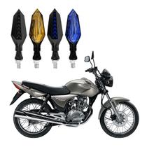 KIT 4 Setas Sequenciais Led Universal Pisca Azul P43S Moto CG 150 TITAN ESD 2004 2005 2006 2007 2008 2009 2010 2011 2012