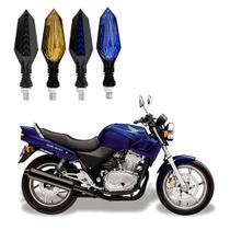 KIT 4 Setas Sequenciais Led Universal Pisca Azul P43S Moto Honda CB 500 2004 2005 2006 2007 2008 2009 2010 2011 2012