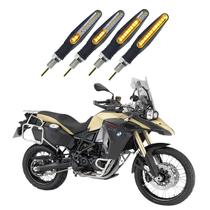 KIT 4 Setas Sequenciais Modelo P25B Slim / Palito Para Moto BMW F800 ADVENTURE 2010 2011 2012 2013 2014 2015