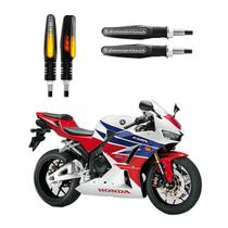 KIT 4 Setas Sequenciais Modelo P25B Slim / Palito Para Moto CBR 600RR 2016 2017 2018 2019 2020 2021