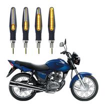 KIT 4 Setas Sequenciais Modelo P25B Slim / Palito Para Moto CG 150 TITAN ES 2016 2017 2018201920202021