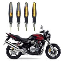 KIT 4 Setas Sequenciais Modelo P25B Slim / Palito Para Moto Honda CB 1300 SUPER FOUR 2010 2011 2012 2013 2014 2015