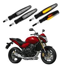 KIT 4 Setas Sequenciais Modelo P25B Slim / Palito Para Moto Honda CB 650F 2016 2017 2018201920202021