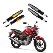 KIT 4 Setas Sequenciais Modelo P25B Slim / Palito Para Moto Honda CG 160 TITAN SE 2016 2017 2018201920202021