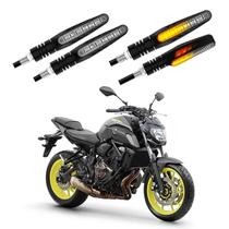 KIT 4 Setas Sequenciais Modelo P25B Slim / Palito Para Moto YMH XJ6 2010 2011 2012 2013 2014 2015